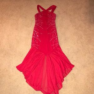 Red Party or Prom Strap Dress